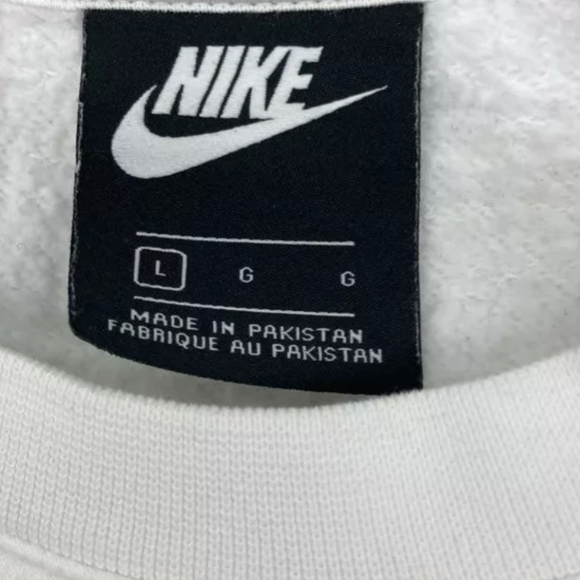 Nike Men's Crew Fleece Just Do It Sweatshirt Size L Pre-owned Excellent MSRP $50 - Picture 4 of 5